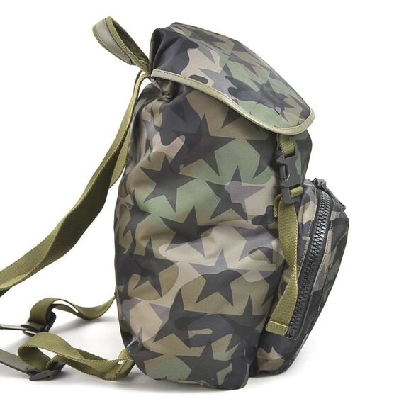 VALENTINO GARAVANI Khaki Leather Backpack - Picture 2 of 5